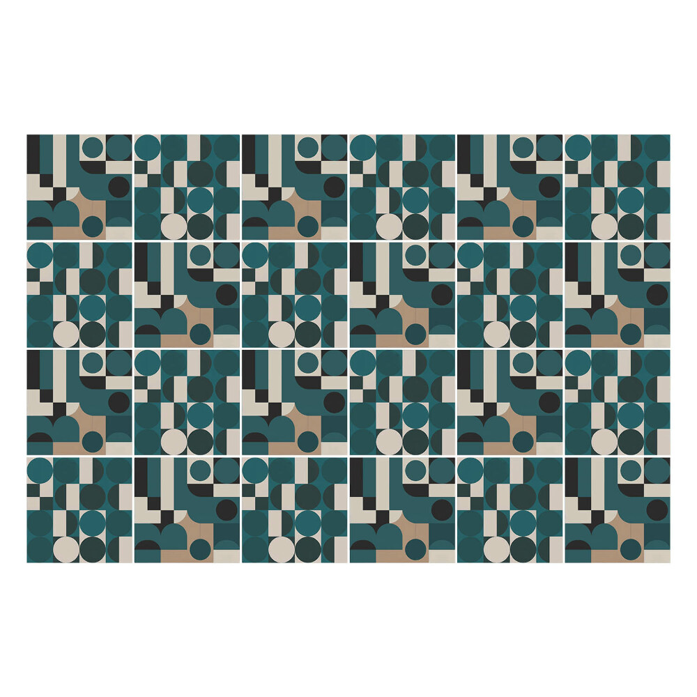 Autocolante pentru gresie Designul Bauhaus