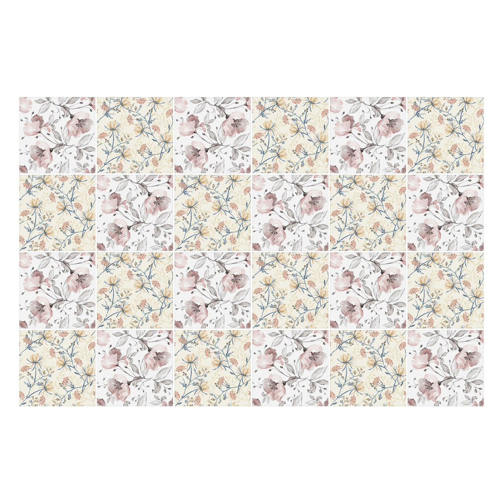 Autocolante gresie Motiv floral cu ramuri