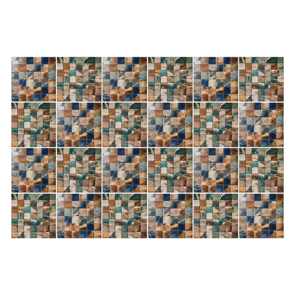 Autocolante gresie si faianta Mozaic cu pătrate geometrice