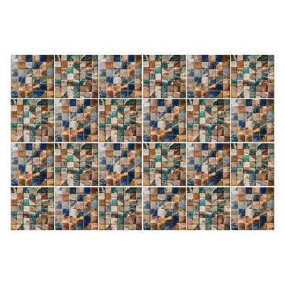 Autocolante gresie si faianta Mozaic cu pătrate geometrice