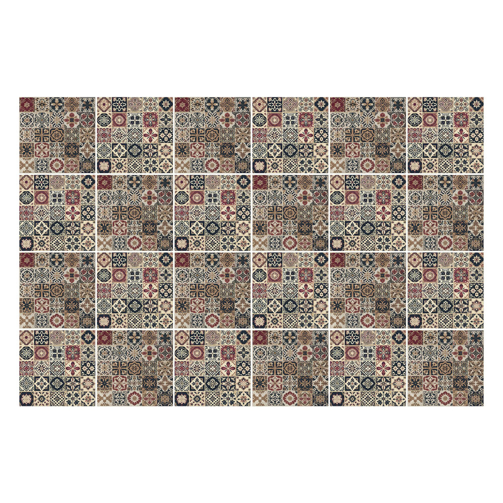 Autocolante gresie Plăci clasice cu ornamente