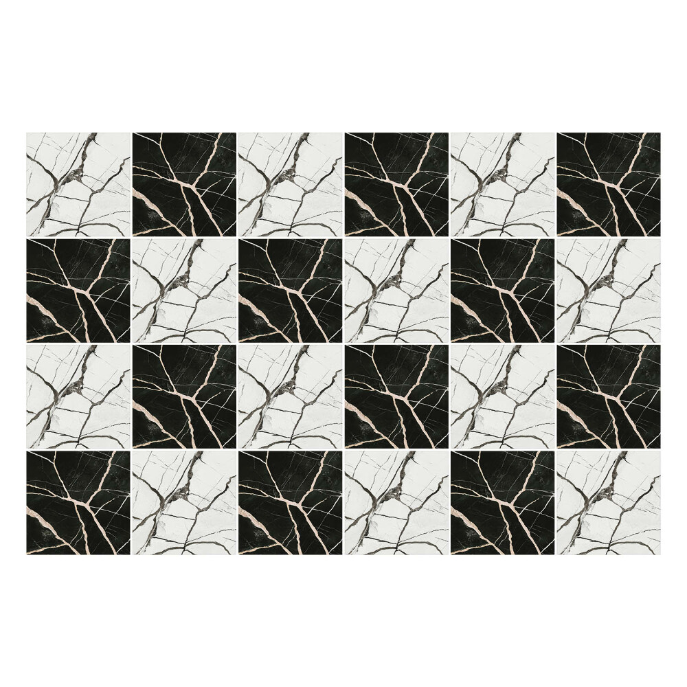 Autocolante pentru gresie Mozaic elegant cu vene