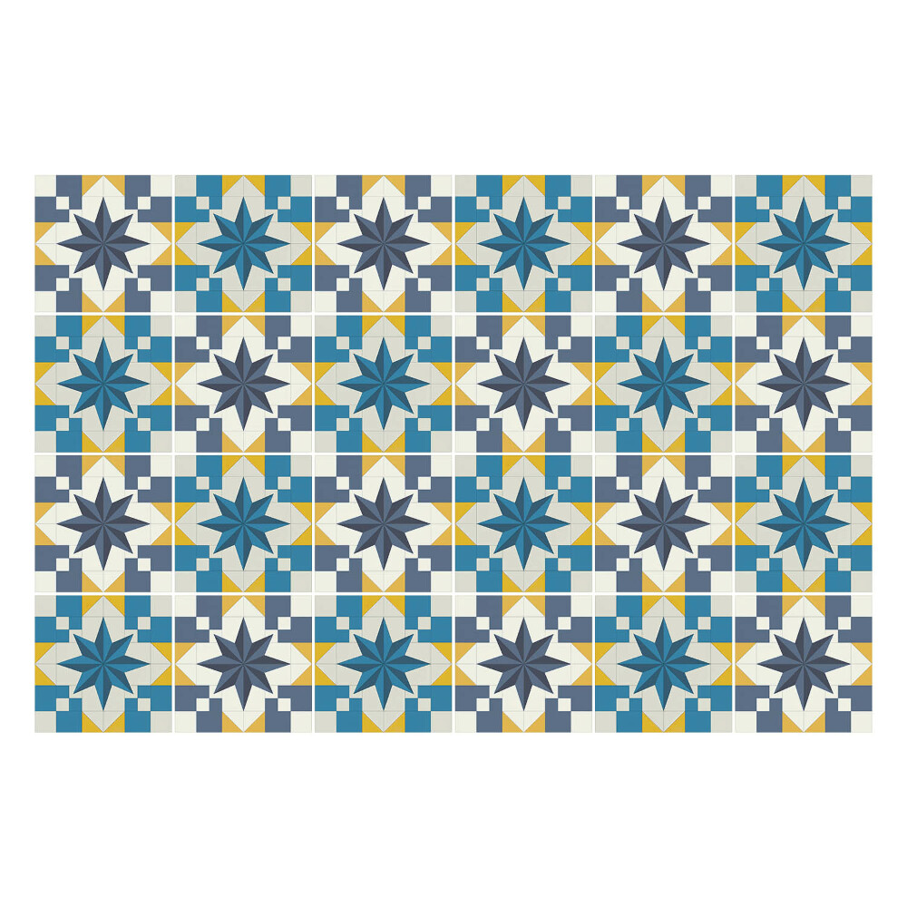 Autocolante gresie si faianta Geometrie cu stele