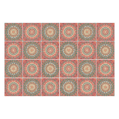 Autocolante gresie si faianta Mandala în cercuri repetitive