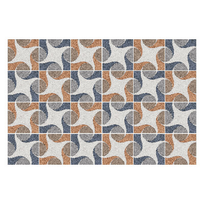 Autocolante pentru gresie Forme geometrice în machetă