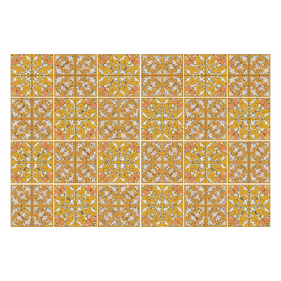 Autocolante gresie si faianta Motive florale în rame