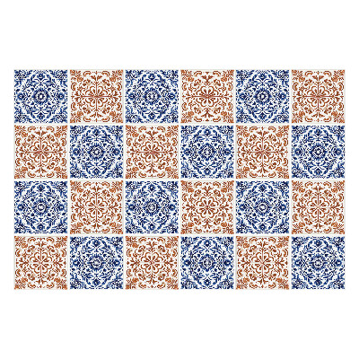 Autocolante gresie Ornamente florale într-o plasă