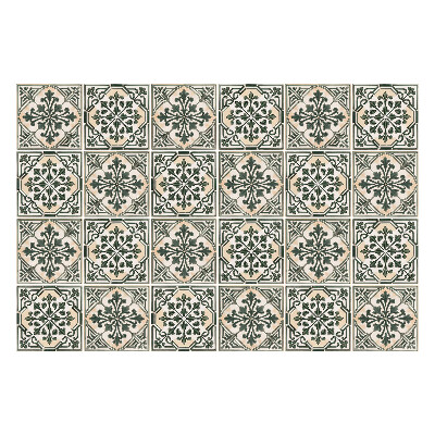 Autocolante gresie Ornamente florale într-o plasă