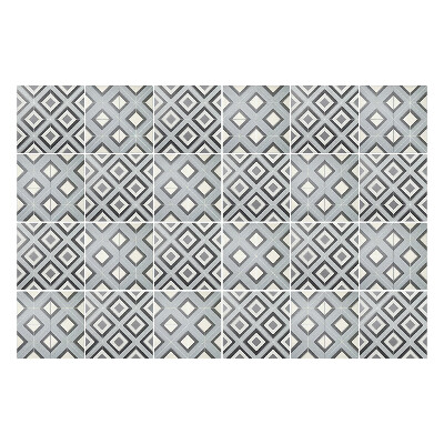 Autocolante gresie Romburi geometrice într-o grilă