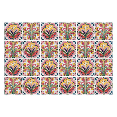 Autocolante pentru gresie Motive florale pastelate