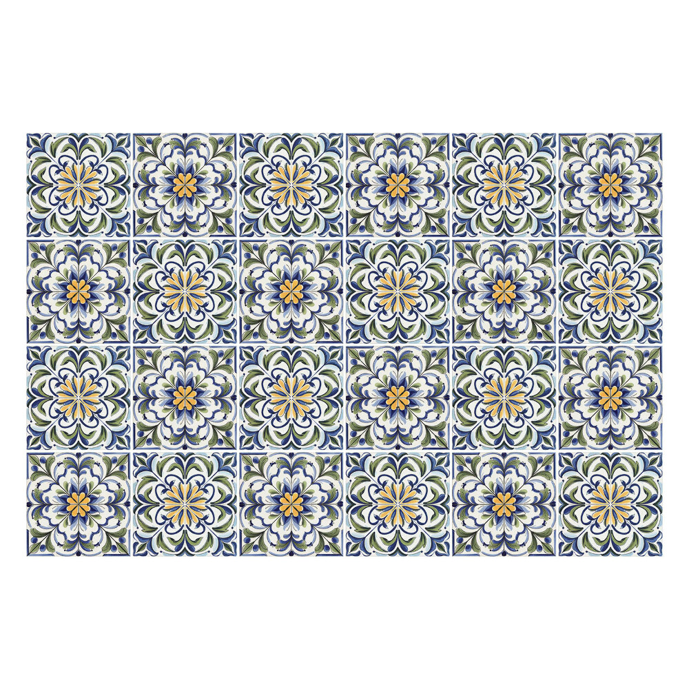 Autocolante gresie si faianta Ornamente florale într-o plasă