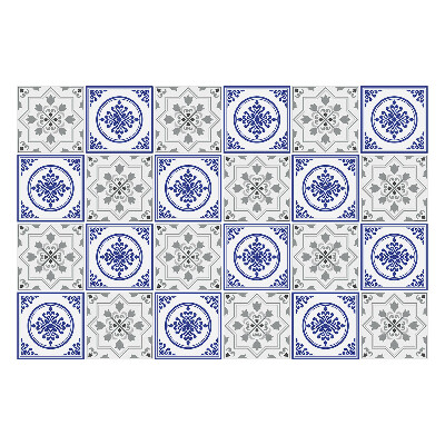 Autocolante pentru gresie Plăci clasice cu ornamente