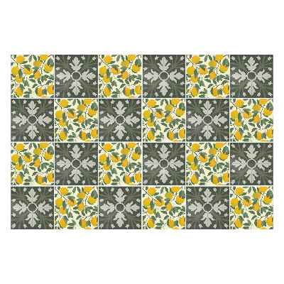 Autocolante gresie Motive cu frunze și citrice