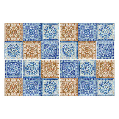 Autocolante gresie Aranjamentul plăcilor antice