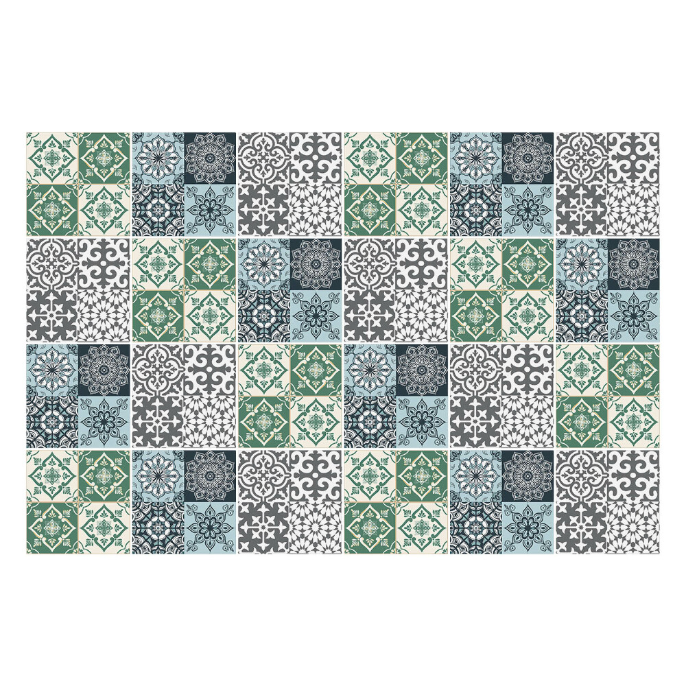 Autocolante pentru gresie Plăci cu model colorat