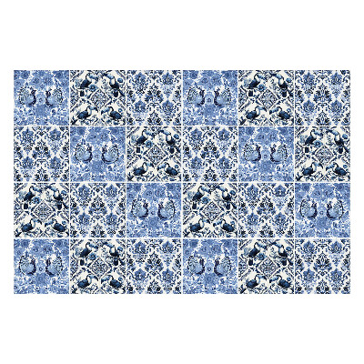 Autocolante gresie Motiv de flori și păsări