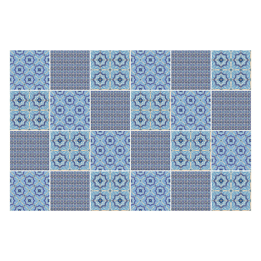 Autocolante pentru gresie Decorațiuni mici albastre