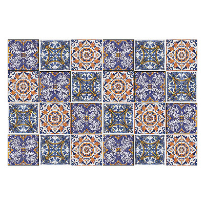 Autocolante pentru gresie Motive florale și geometrice