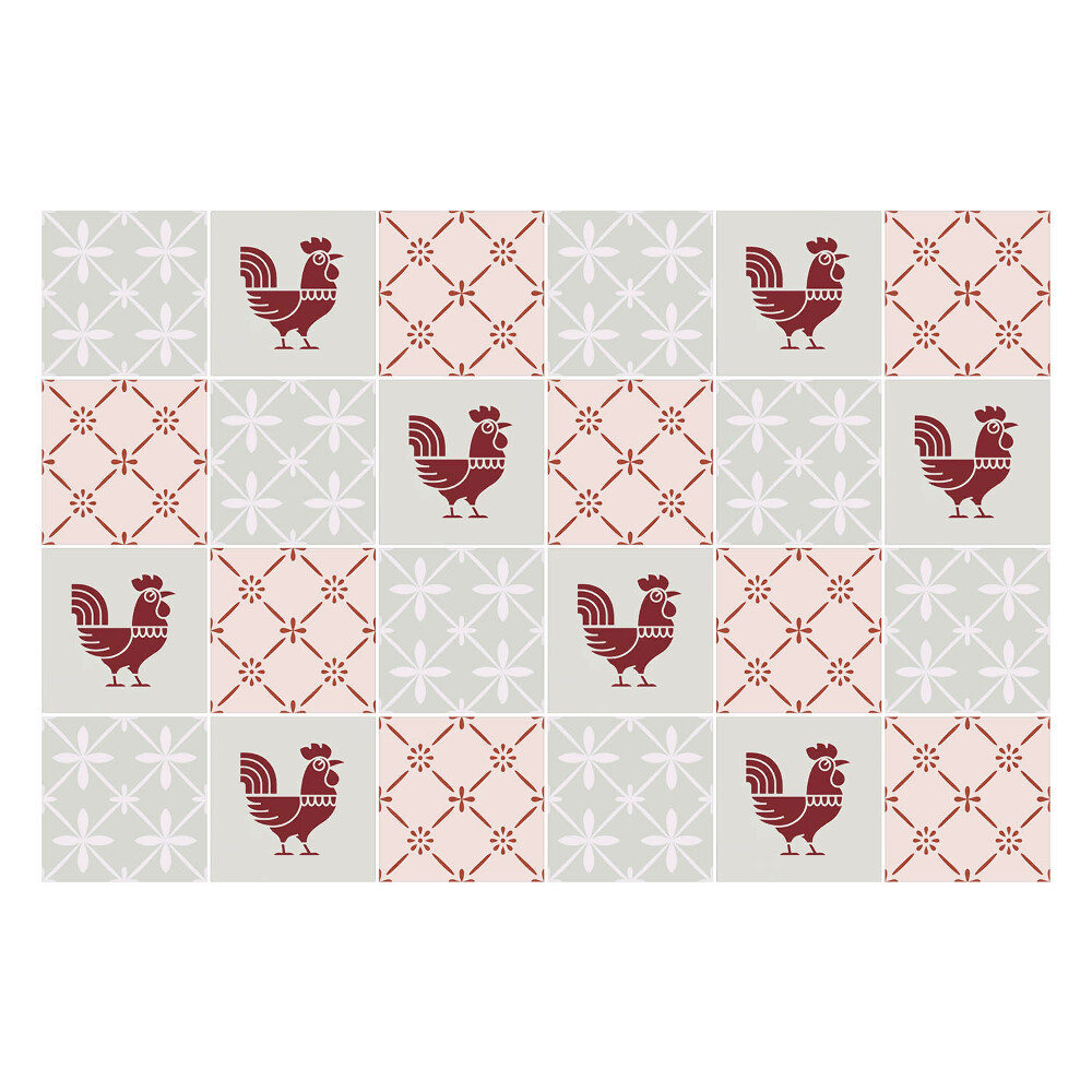 Autocolante gresie si faianta Canterelle în carouri