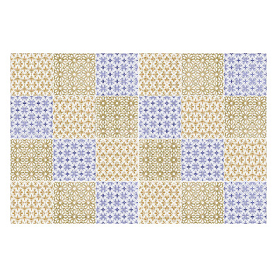 Autocolante pentru gresie Ornamente florale mici