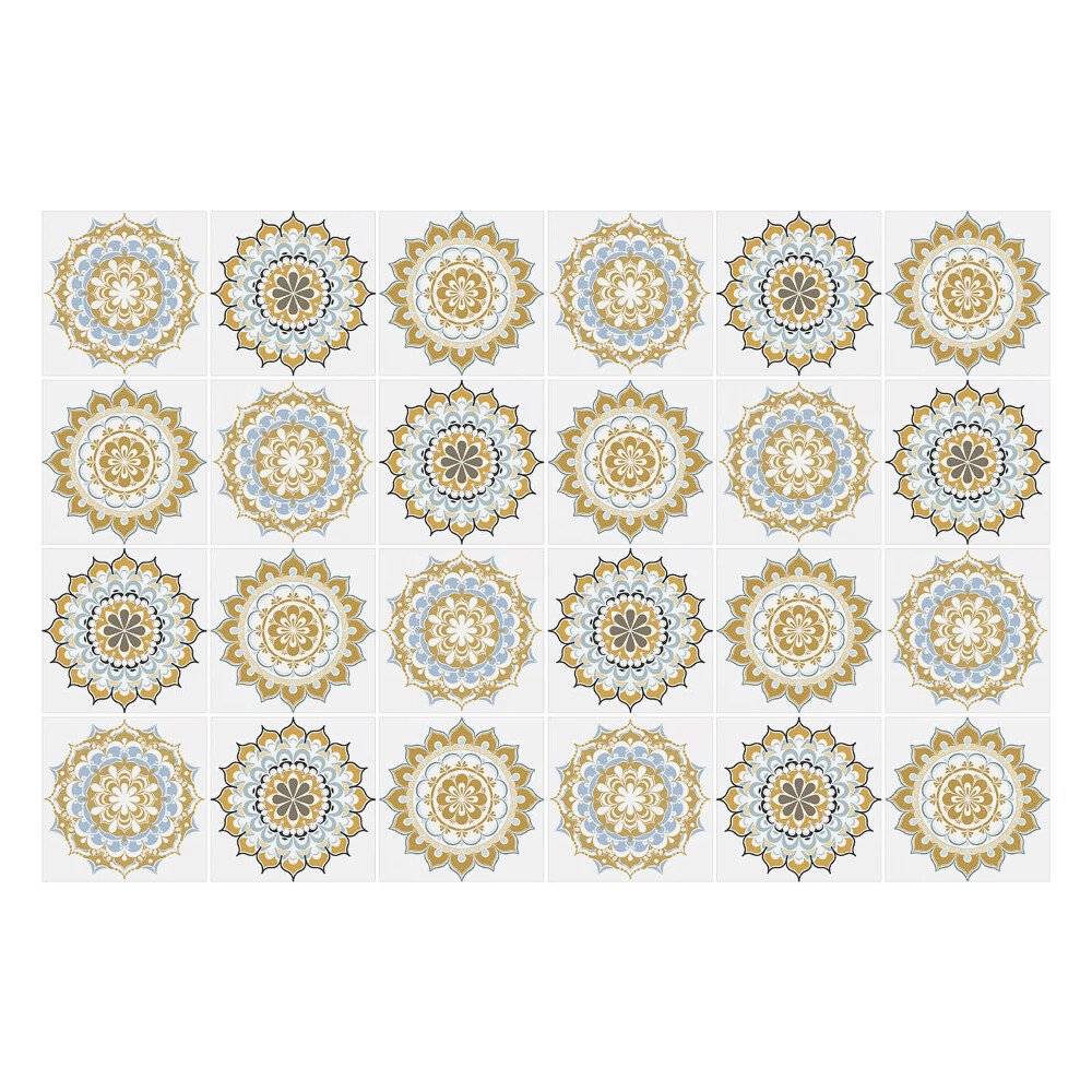 Autocolante gresie si faianta Mandale florale diverse