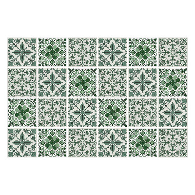 Autocolante pentru gresie Plăci verzi cu model