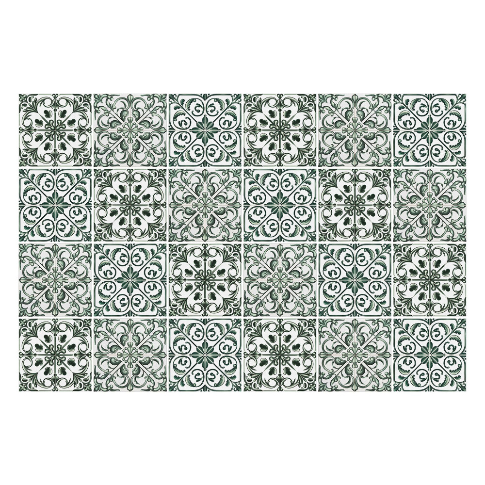 Autocolante gresie si faianta Plăci verzi cu model