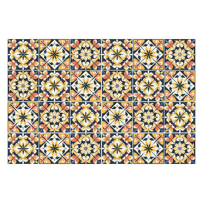 Autocolante gresie Mozaic retro cu model