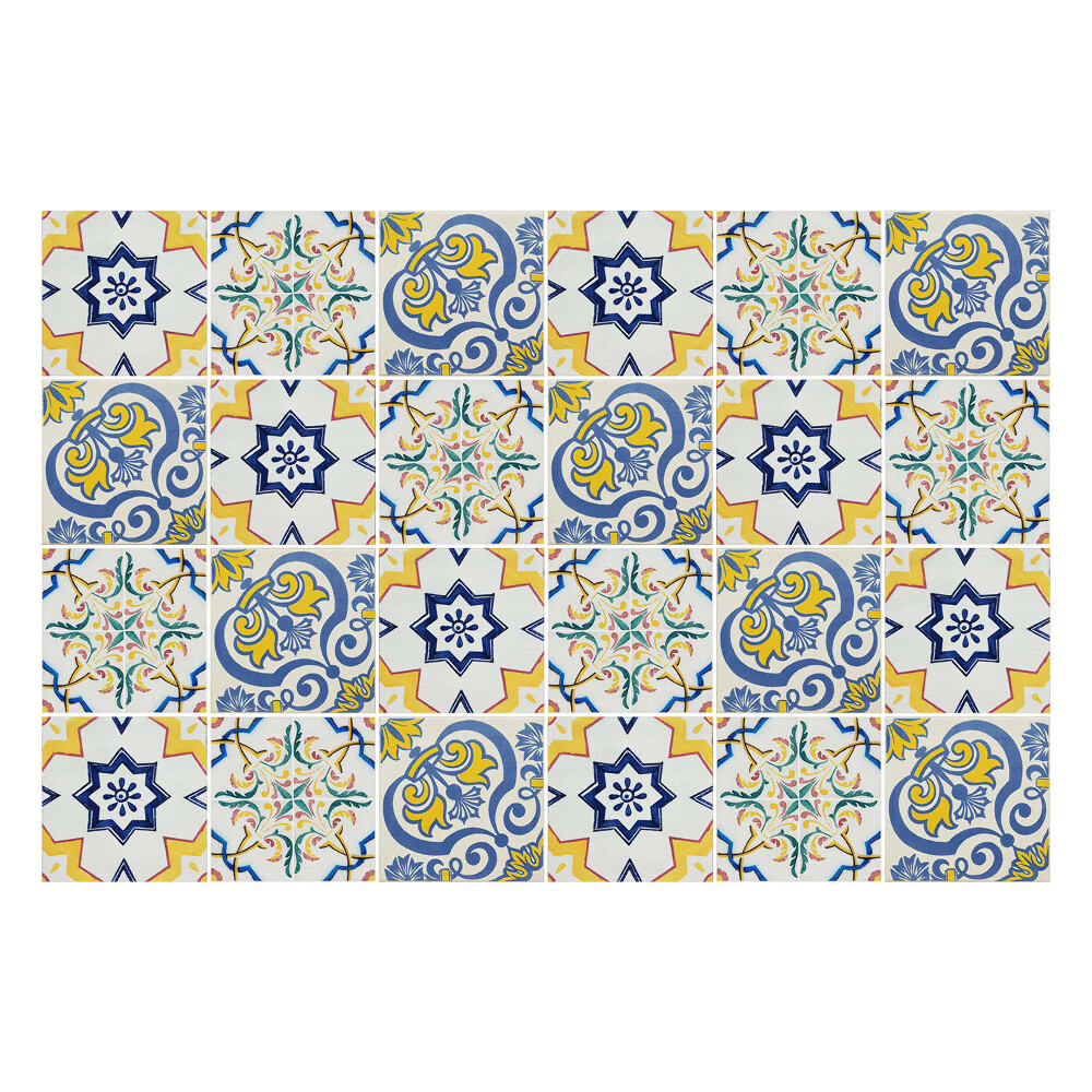 Autocolante pentru gresie Mozaic retro vintage frumos