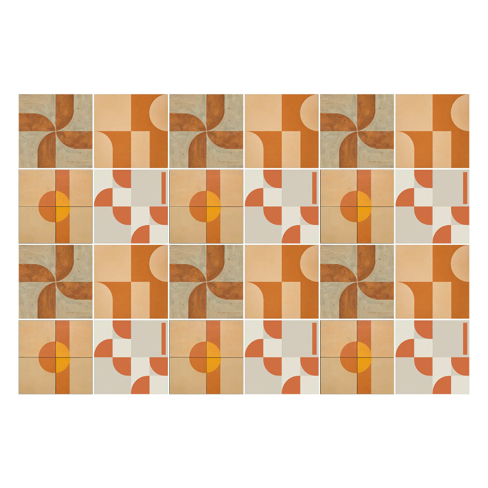 Autocolante gresie si faianta Forme geometrice abstracte