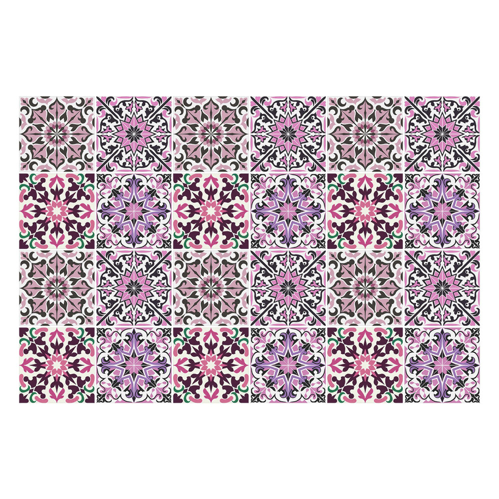 Autocolante gresie si faianta Mozaic decorat cu pasteluri