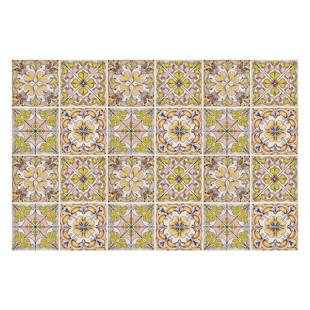 Autocolante gresie si faianta Plăci antice pastelate