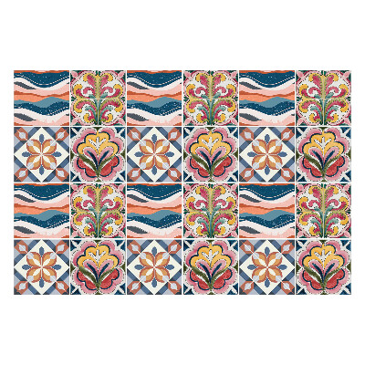 Autocolante gresie si faianta Motive florale și valuri