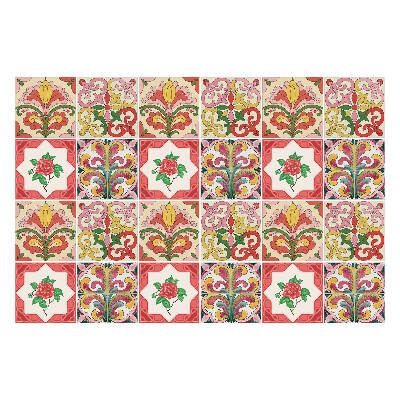 Autocolante gresie si faianta Ornamente florale