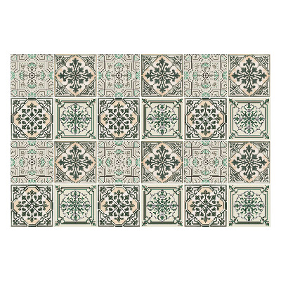 Autocolante pentru gresie Motive florale în plăci