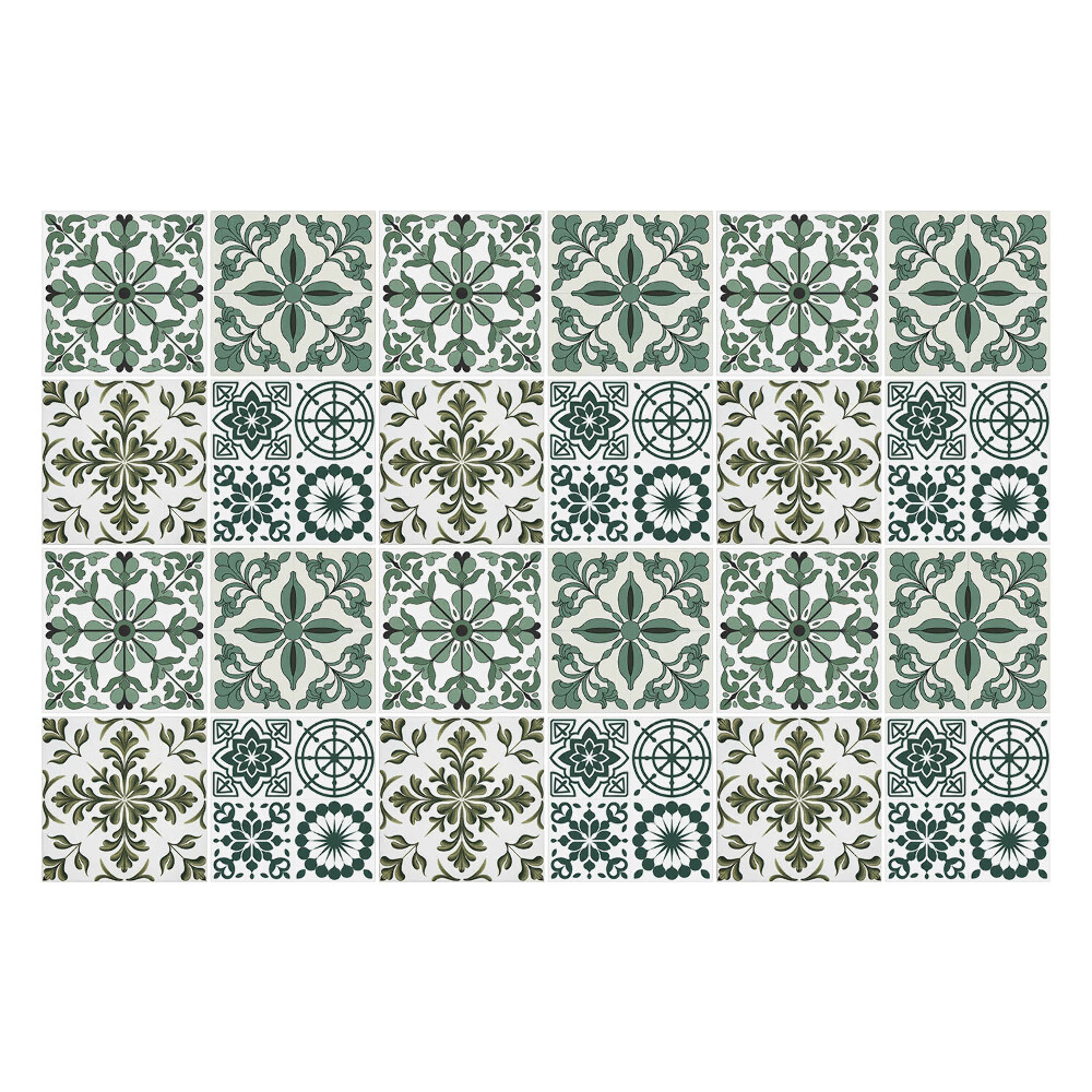 Autocolante gresie si faianta Motive florale clasice