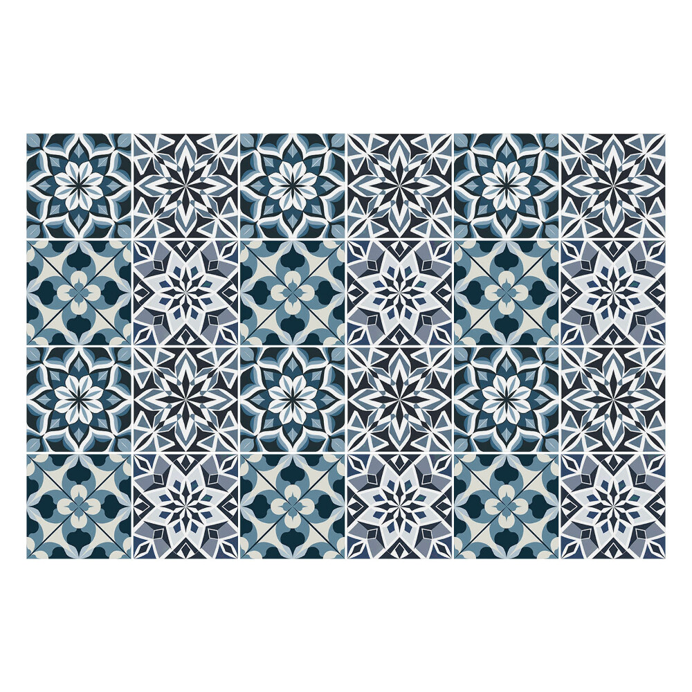 Autocolante gresie Geometrie florală