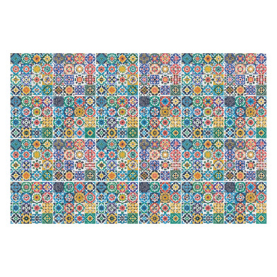 Autocolante pentru gresie Mozaic de plăci colorate