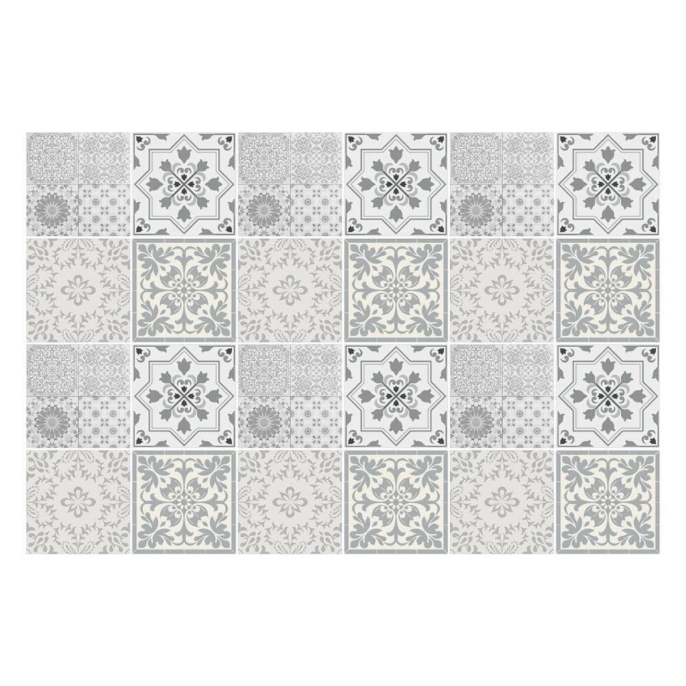 Autocolante gresie si faianta Plăci elegante cu ornamente