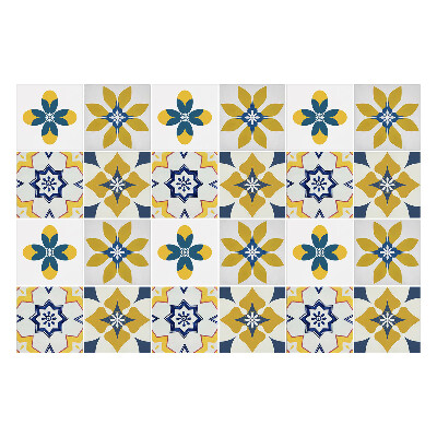 Autocolante gresie Motive florale pastelate