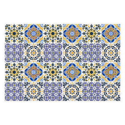 Autocolante gresie si faianta Mozaicuri florale într-o plasă