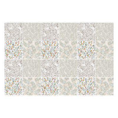 Autocolante gresie Motive cu frunze de plante