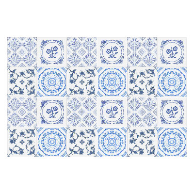 Autocolante pentru gresie Ornamente florale în rame