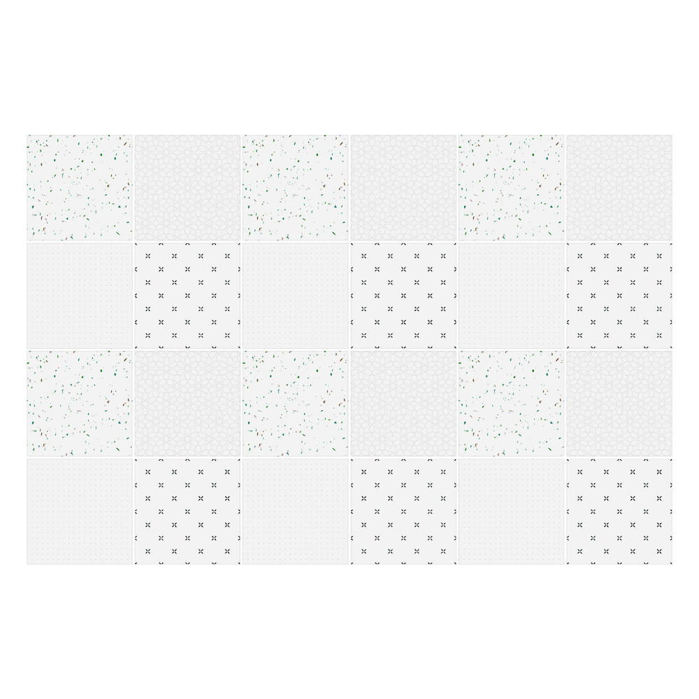 Autocolante pentru gresie Geometrie cu modele fine