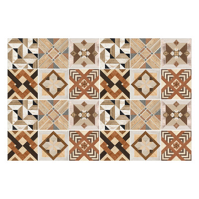 Autocolante gresie Geometria formelor din lemn