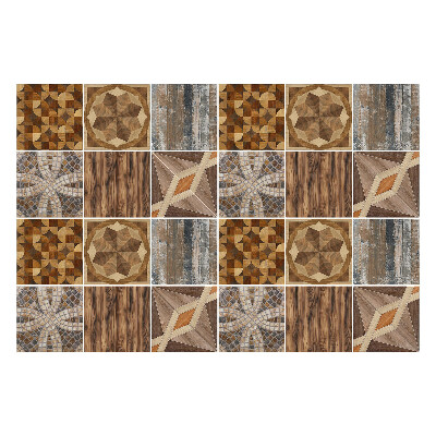Autocolante pentru gresie Mozaic din lemn
