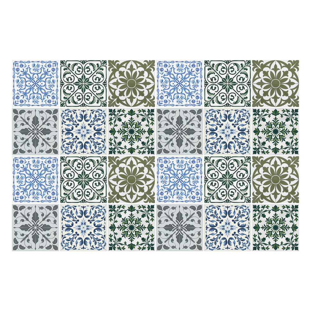 Autocolante gresie Motive florale și geometrice