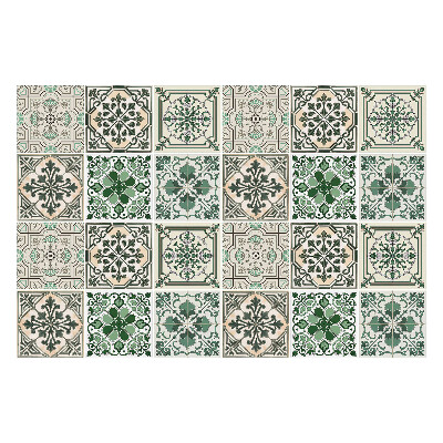 Autocolante pentru gresie Ornamente florale elegante