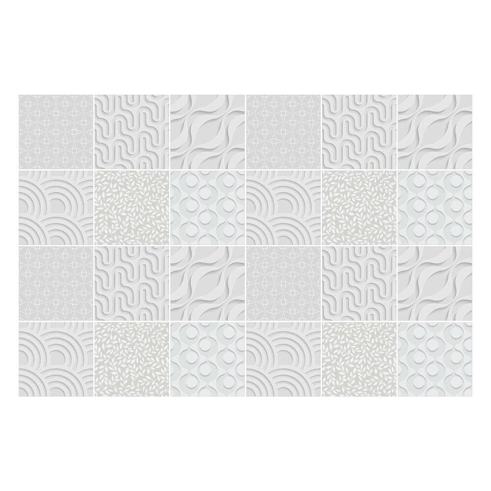 Autocolante gresie si faianta Valuri și forme abstracte