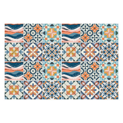 Autocolante gresie Mozaicuri și figurine florale